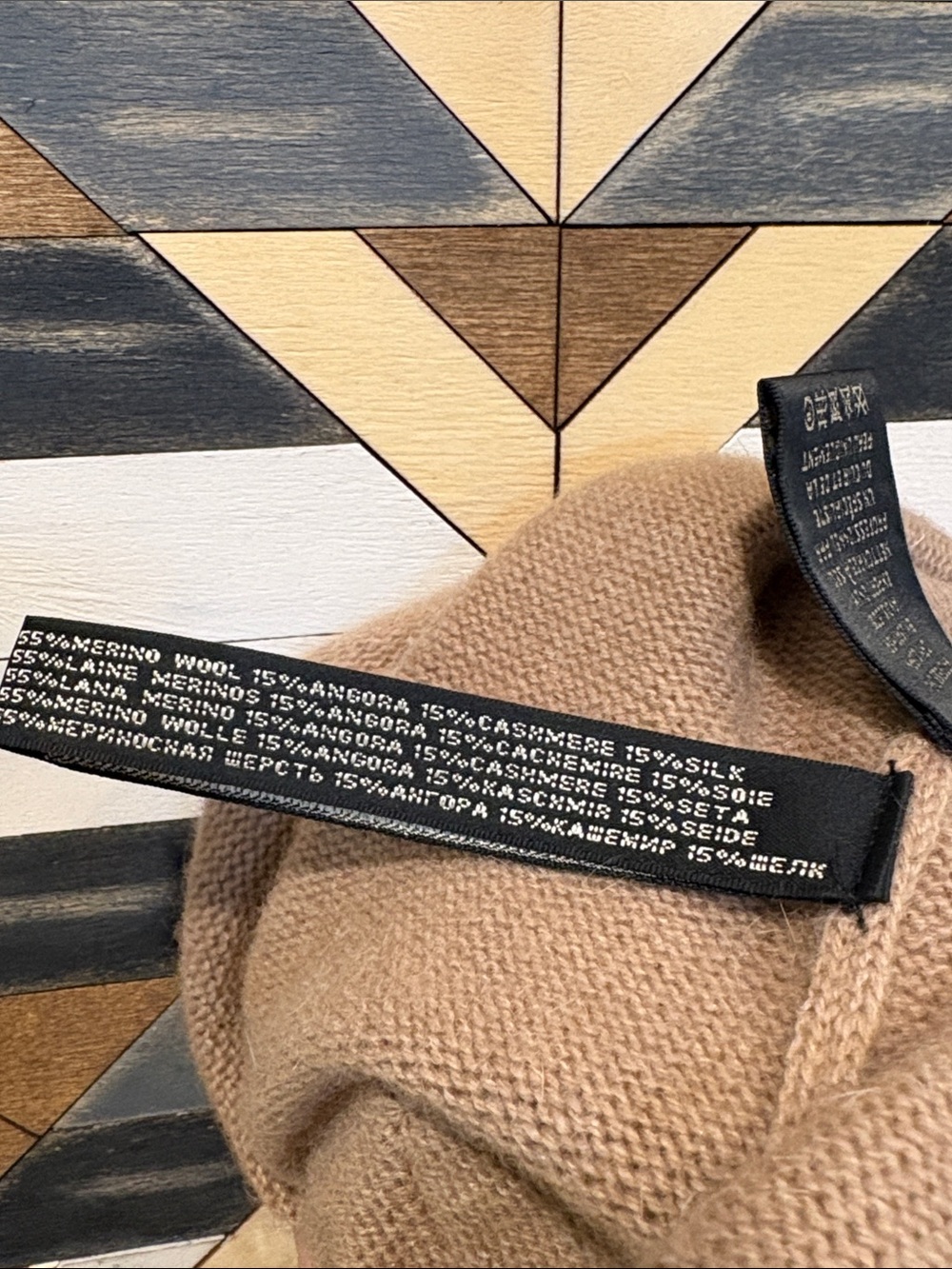 Ralph Lauren Camel Wrap-Style Long Sleeve Knit Dress - Picture 10 of 14
